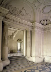 Vista del vestíbulo central, construido 1642-51